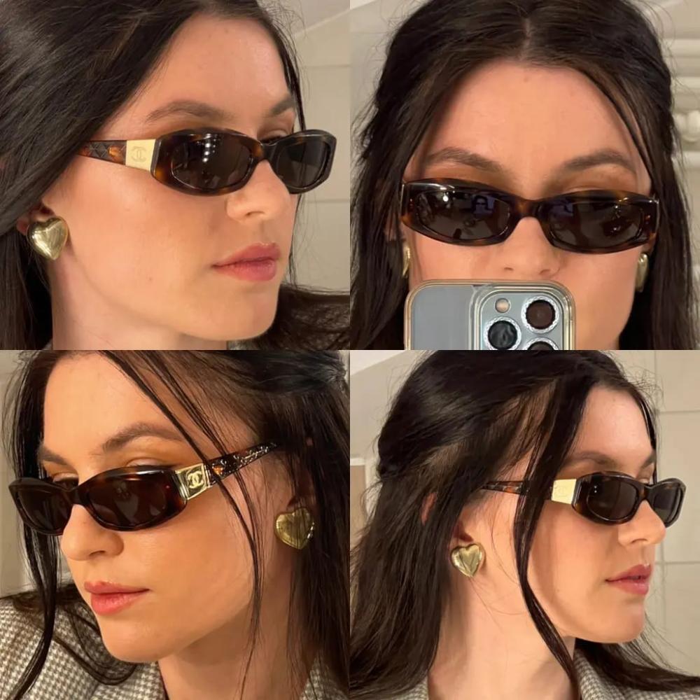 Chanel Women's Square Brown Sunglasses - E-SEVEN STORE