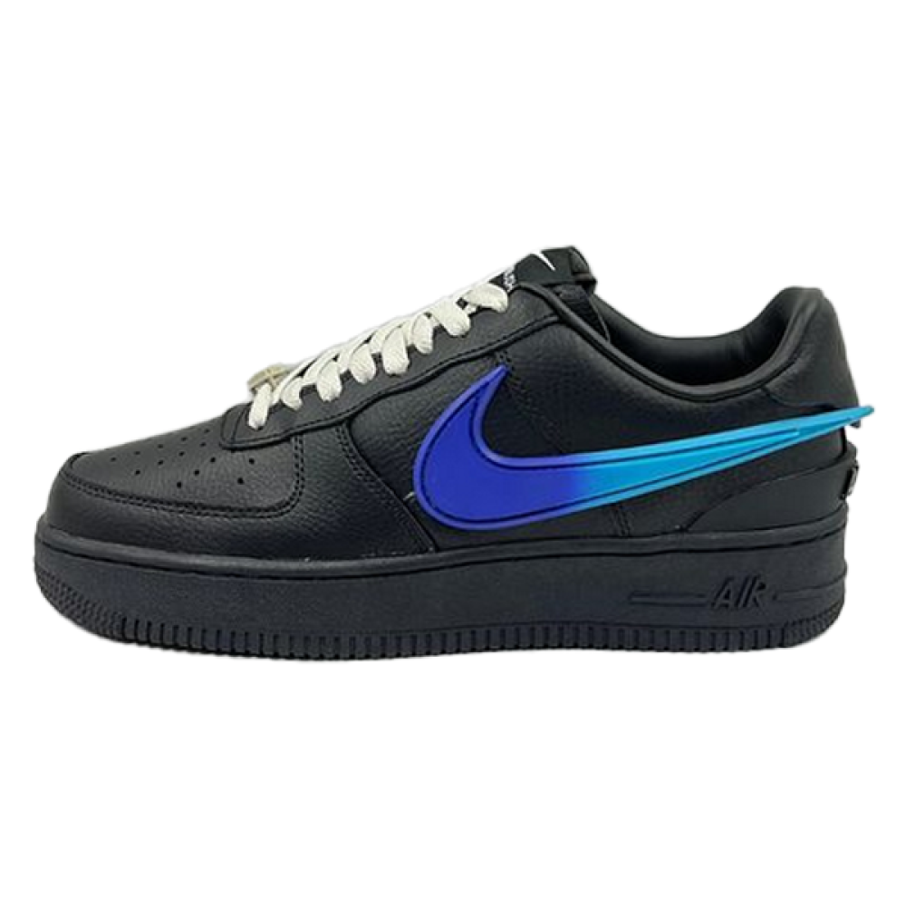 Nike Men's Swoosh Ambush Black Blue Red Logo Sneaker - E