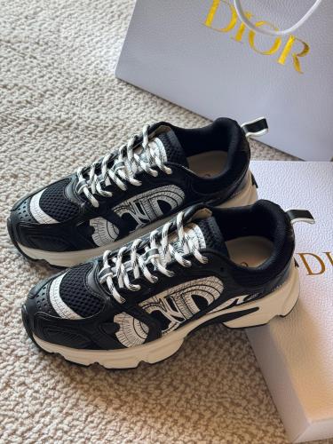 話題♪【DIOR】Chrono スニーカー 黒 Dior Chrono Men's Black Daily Sneakers - E-SEVEN STORE