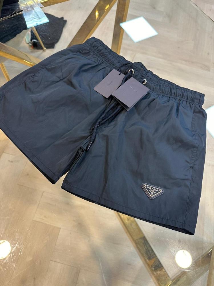 PRADA logo swim shorts black SS25【新作】 Prada - Nylon shorts black - The Corner