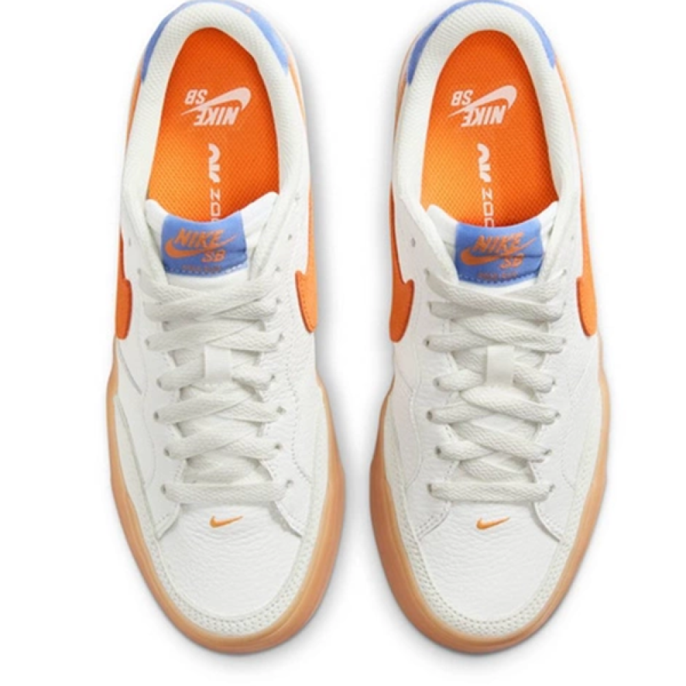 Nike SB Zoom Pogo Plus White Orange Sneaker - E-SEVEN STORE