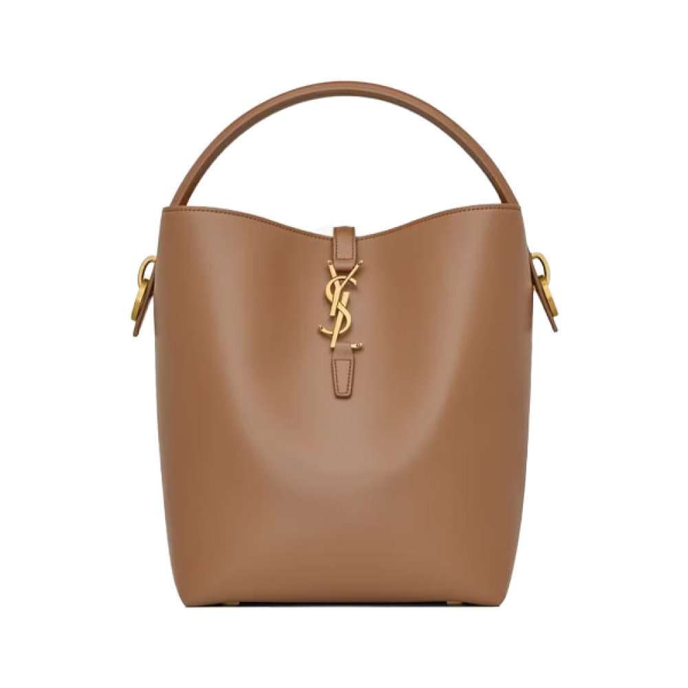Yves Saint Laurent L37 leather bag, distinctive honey color, 15 cm