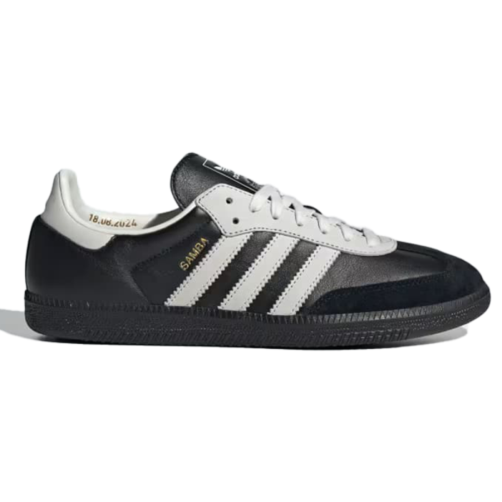 اديداس سنيكر سامبا اوجي للجنسين كلاسيك أسود أبيض