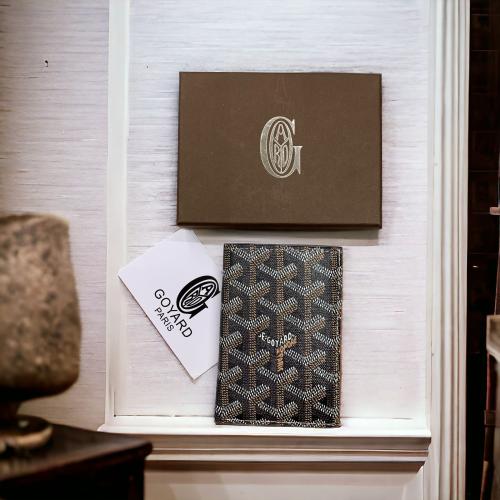 ヒューゴ Goyard brown and black elegant card holder - E-SEVEN STORE
