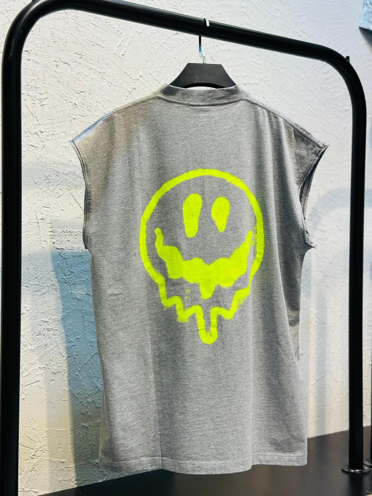 送料込+BALENCIAGA+High There + Dripley Tシャツ Hi There + Dripley T-shirt Medium Fit in Dirty White