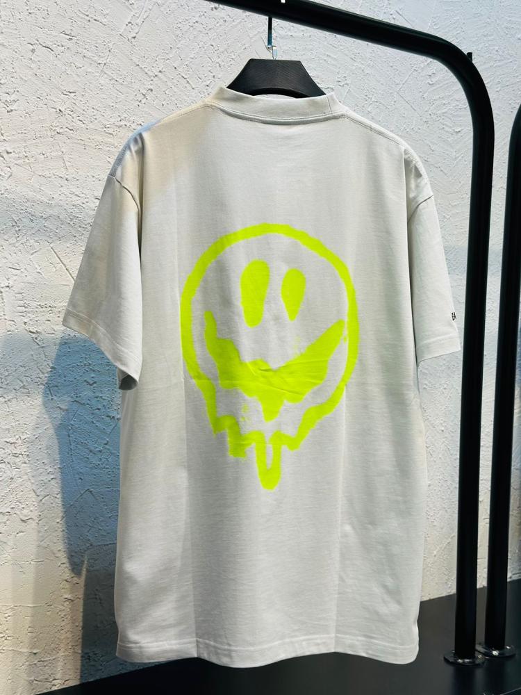 送料込+BALENCIAGA+High There + Dripley Tシャツ Hi There + Dripley T-shirt Medium Fit in Dirty White