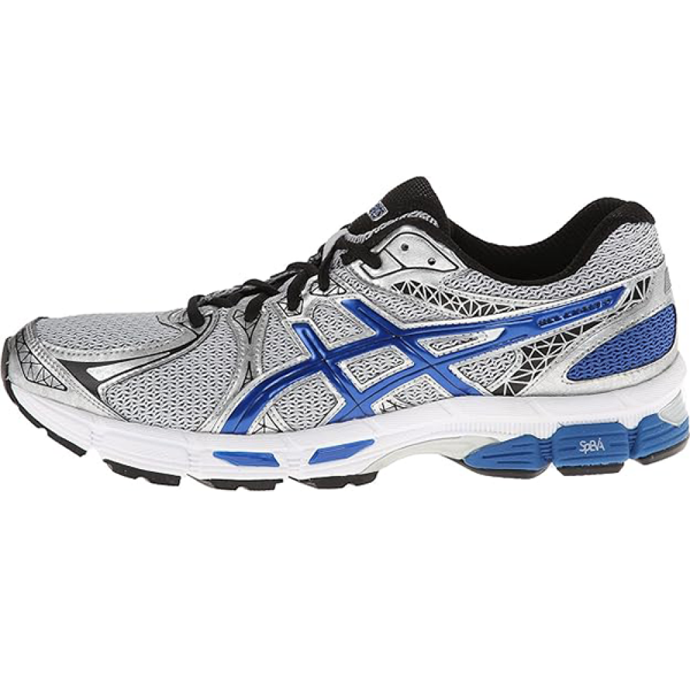 ESKIES Gel-Exalt 2 Unisex Shoe Metallic Silver Blue Stripes