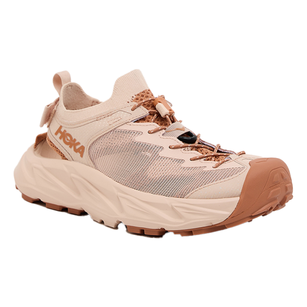 Hoka Hopara 2 Unisex Sandal with Perforations in Cream Orange - E