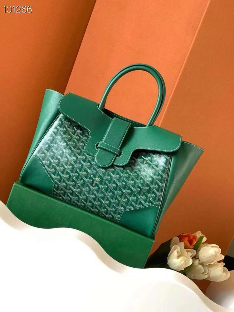 Nikee専用 Goyard Women's Handbag in Royal Green, Wide Design - E-SEVEN