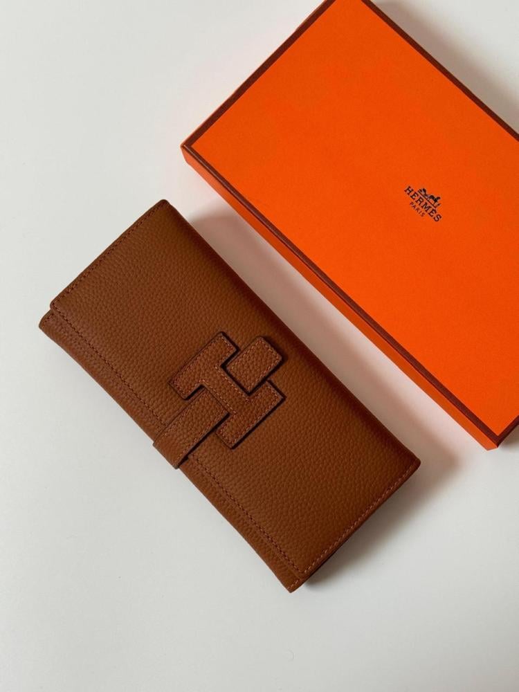 Hermes women's leather clutch, honey color - E-SEVEN STORE Hermes women's leather clutch, honey color - E-SEVEN STORE