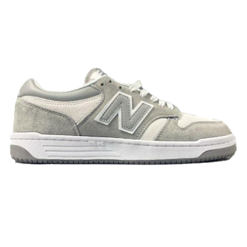New Balance 480 Leather Light Grey Sports Sneaker E-SEVEN STORE