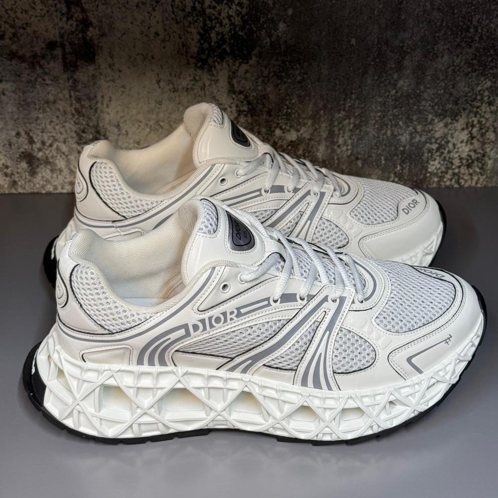 Dior B35 NXXT Men's Mesh Sneakers - White