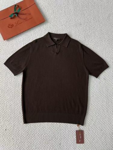 メッシュトレーナー　新品 Miu Miu Men's Half Sleeve Polo Neck Button Down Blouse in