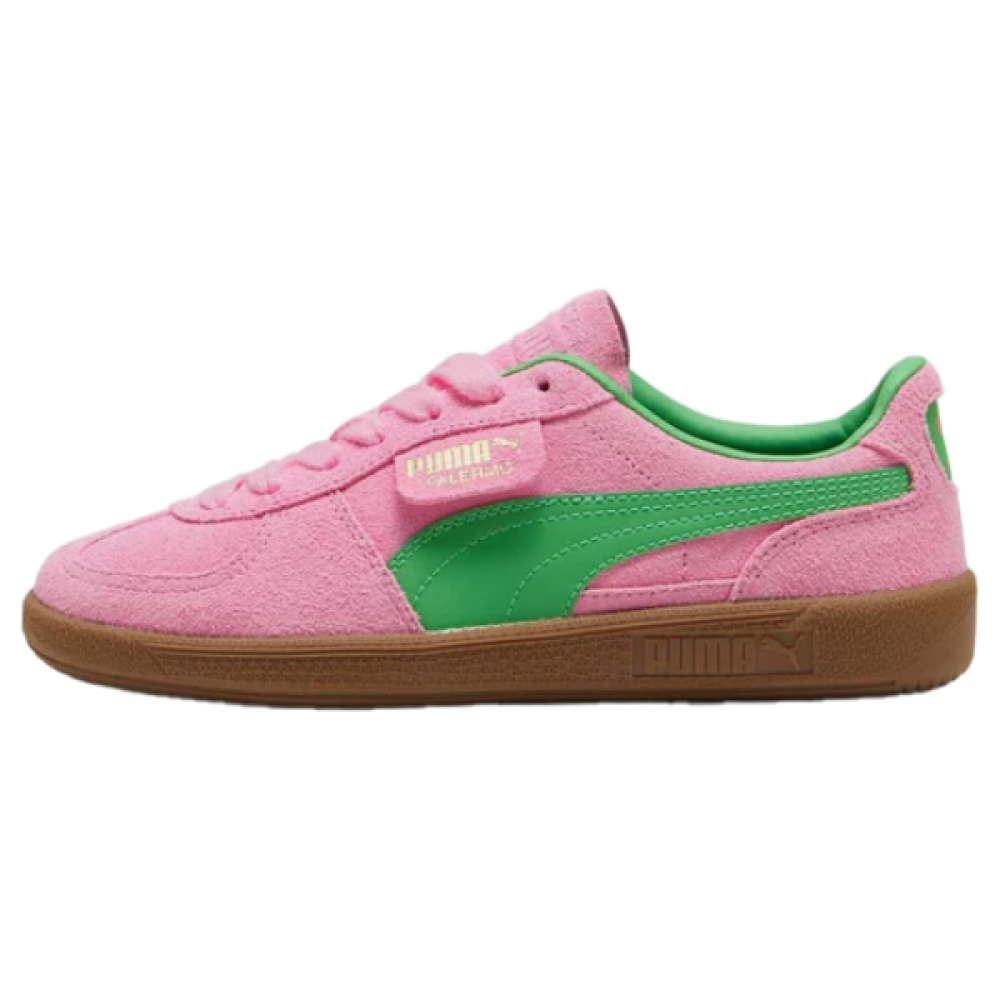 Puma Palermo Unisex Flat Sneaker, Pink and Green