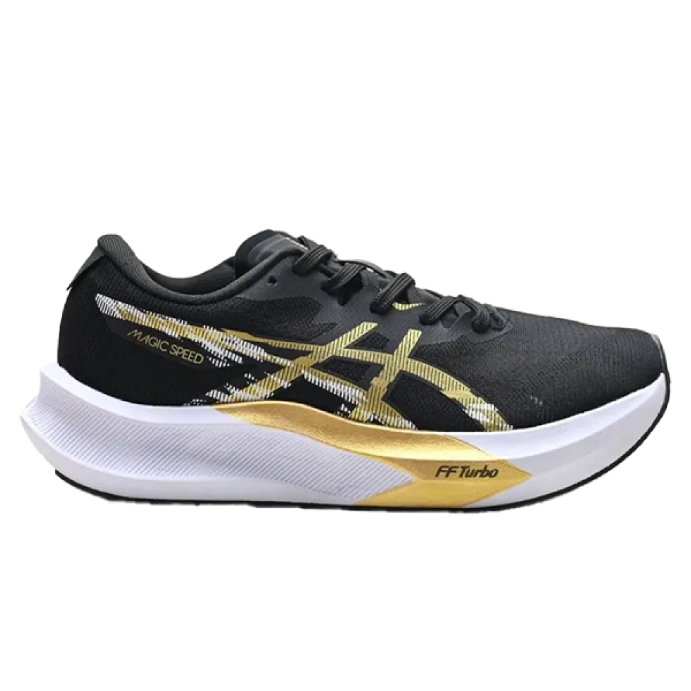 ASICS Men's Magic Speed Black Gold Shoe - E-SEVEN STORE