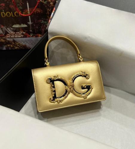 Dolce & Gabbana DG Girls Evening Bag Gold - E-SEVEN STORE