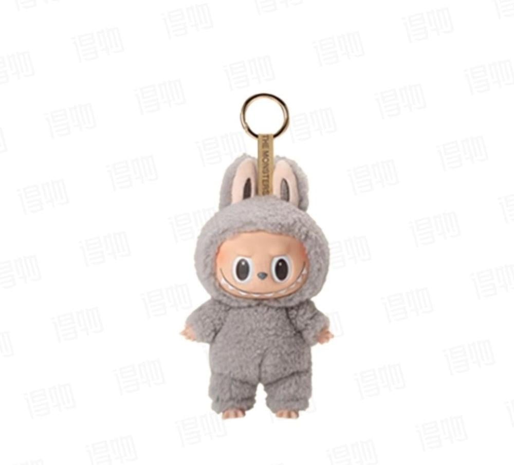Cute Labubu Keychain Light Grey - E-SEVEN STORE