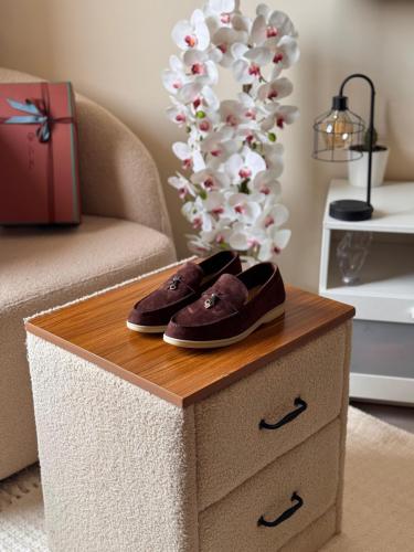 Loro Piana Suede Loafers for Men, Brown - E-SEVEN STORE