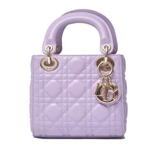 Lady Dior 17cm Top Handle Bag in Elegant Purple - E-SEVEN STORE
