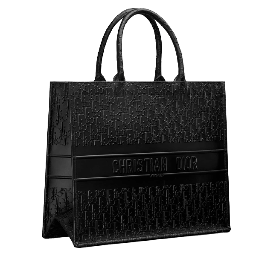 Dior Tote Bag for Women in Two Sizes, Modern Black - E-SEVEN