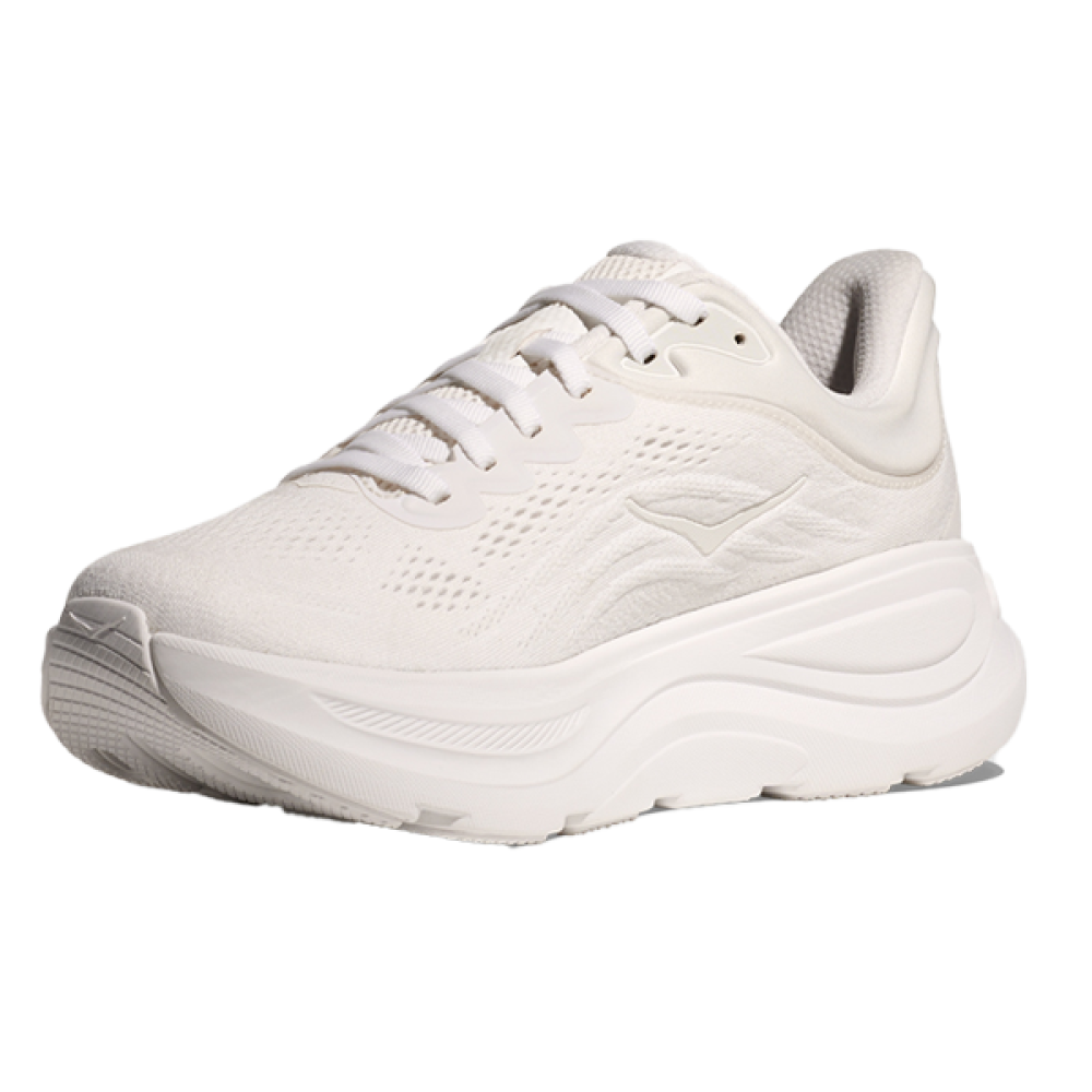 Hoka Bondi 9 Unisex Lace-Up Shoes in White - E-SEVEN STORE