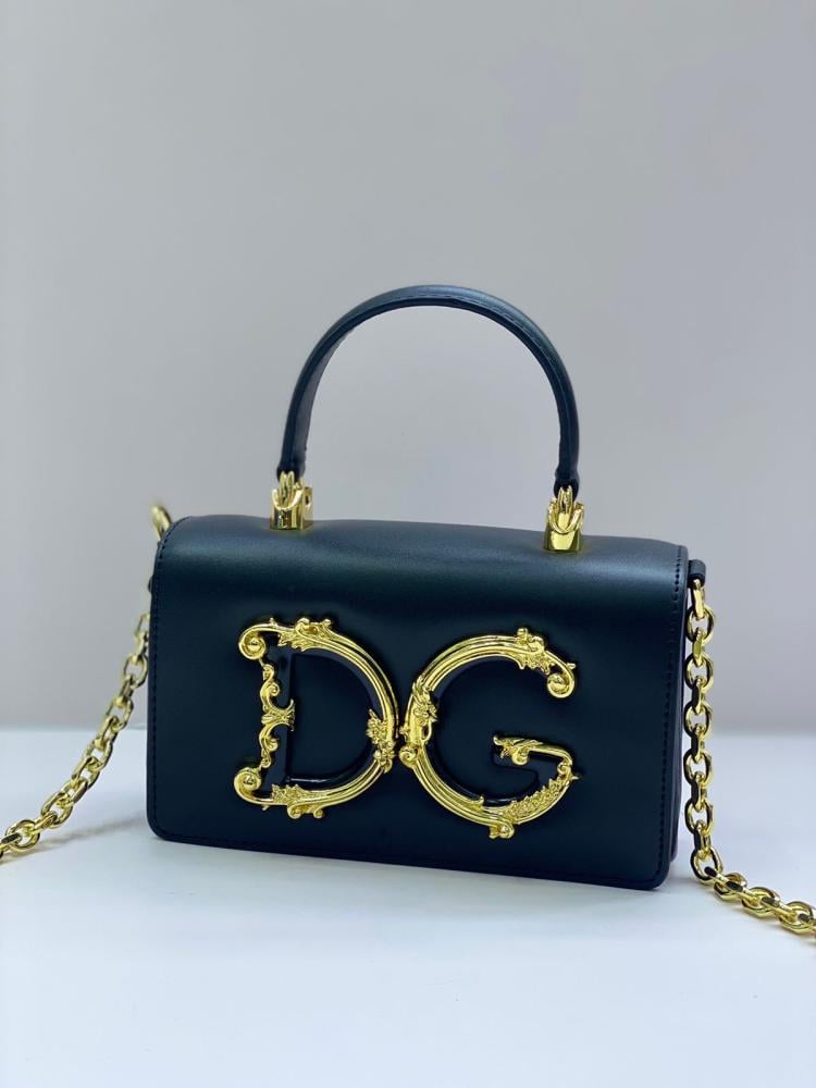DG Girls Royal Blue and Gold Top Handle Handbag