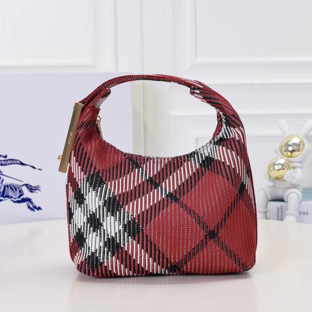 Burberry Women's Red Zip Luxury Shoulder Bag