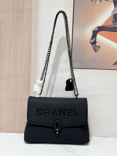 Chanel Women's Faux Fur and Leather Bag, 20cm Flap, Brown and