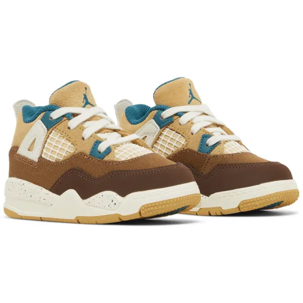 Kids' Air Jordan Retro Brown and Blue Sports Shoes E-SEVEN STORE