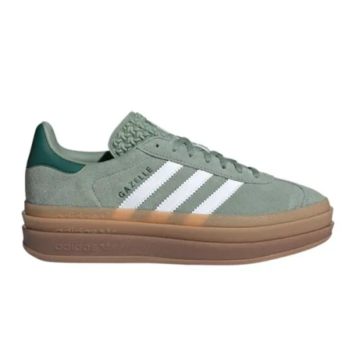 adidas gazelle silver green womens adidas Gazelle Bold - GS main image 1