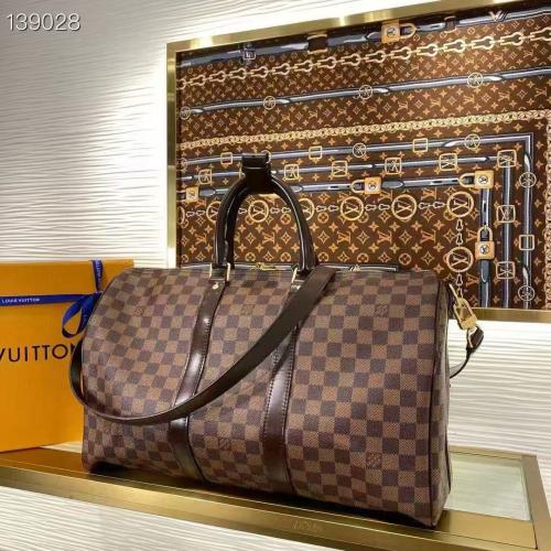 Louis Vuitton Large Wheeled Suitcase with Convenient Carrier - E