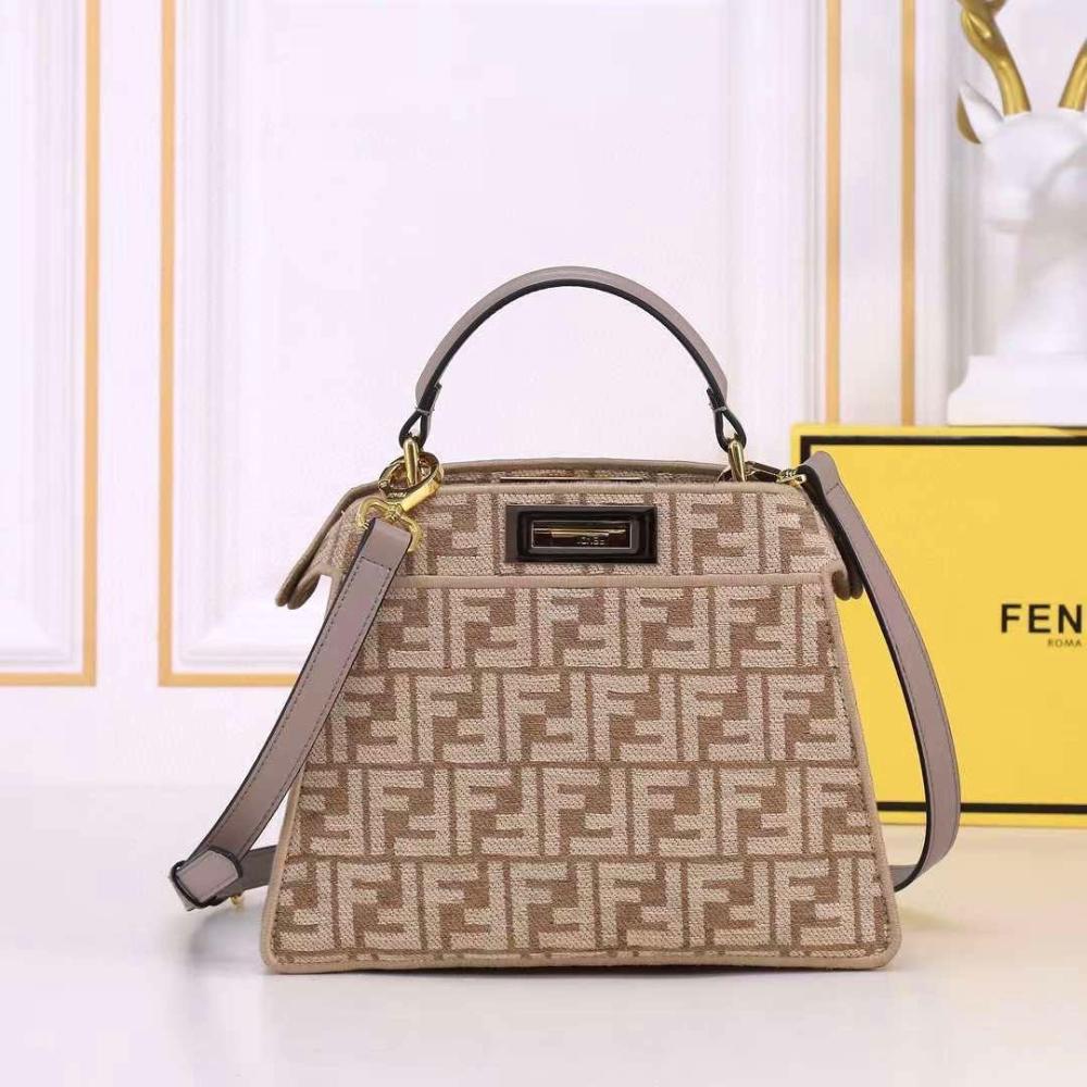 Fendi Women's Beige Logo Bag
