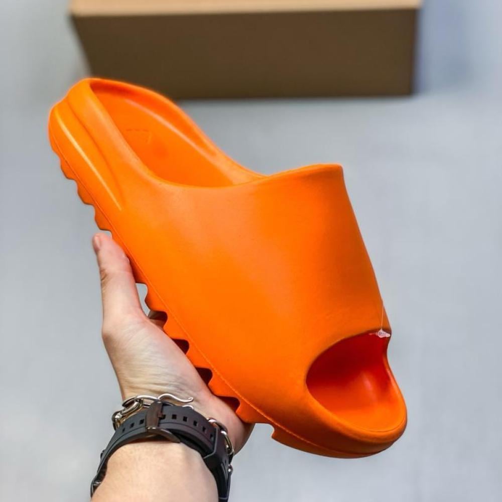 yeezy slippers orange