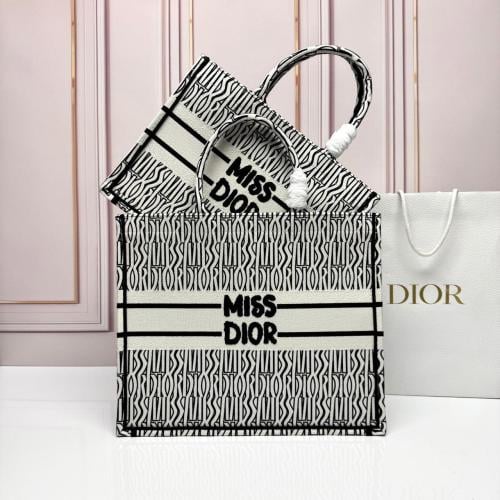 Miss Dior Tote Bag in Beige - E-SEVEN STORE