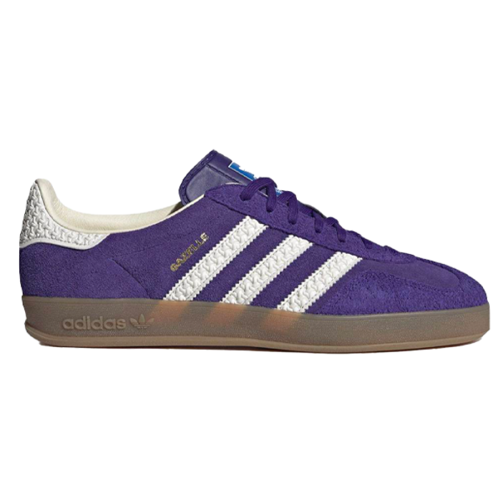 激安正規品 Gazzelle Adidas Flat E - Stripes White with Purple in Shoes 靴