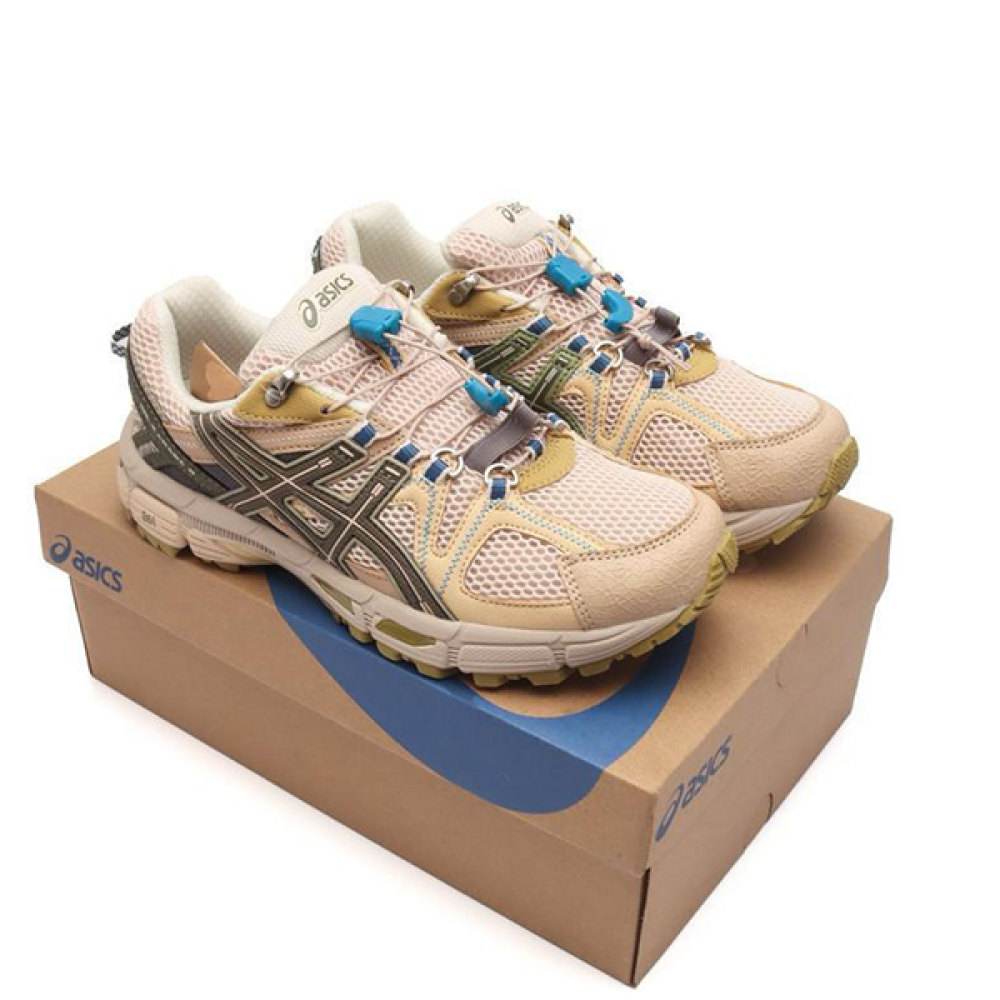 スニーカー ASICS Gel-Kahana 8 Cream Brown Sneakers ASICS Women's Gel-Kahana 8 Running Shoes, Cream/Ginger Peach