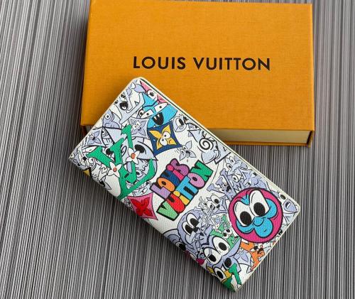 ジミーちゃん LV Wallet with a beautiful cartoon print, high quality - E-SEVEN STORE