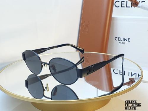 Celine Women's Black and Silver Transparent Sunglasses - E-SEVEN STORE