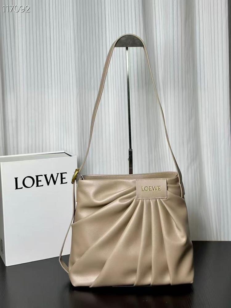 Loewe bag with elegant pleats and a shoulder strap, made of soft