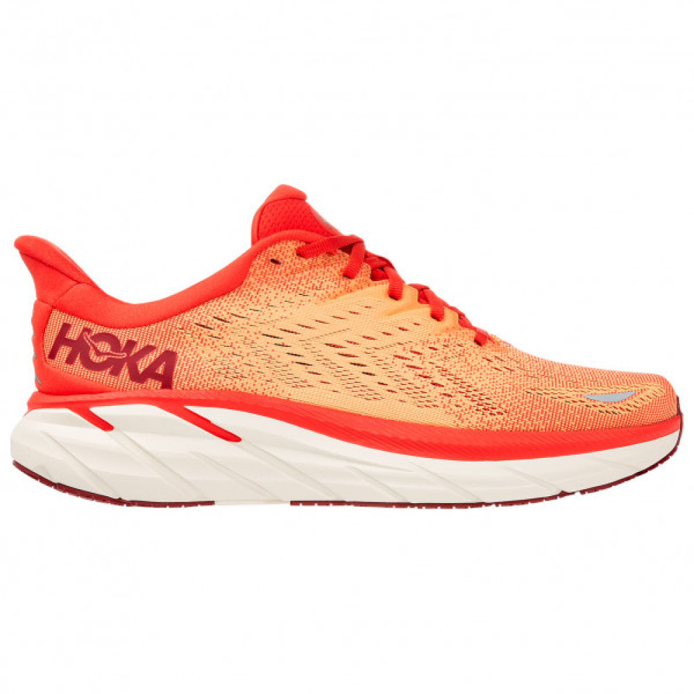 High-quality Hoka Clifton 8 orange sneakers