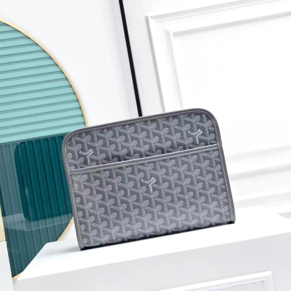 Goyard Logo Handbag in Grey - E-SEVEN STORE