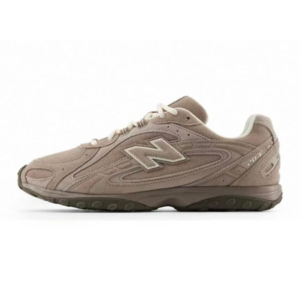 New Balance U204L Unisex Suede Sneakers, Brown E-SEVEN STORE