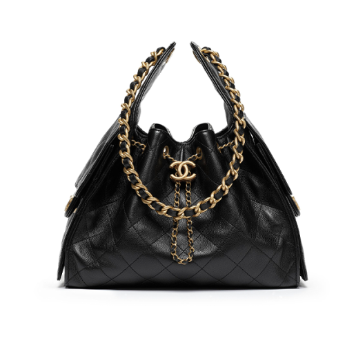 Saint Laurent 28cm black bag with chain - E-SEVEN STORE