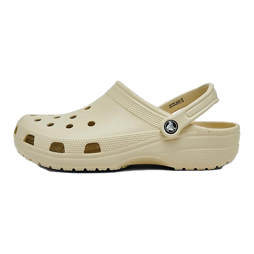 Crocs Classic Clog Bone Flat Plain White Unisex