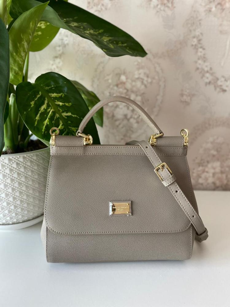 正規店買付【DOLCE & GABBANA】グレー シチリア スモール バッグ Small Sicily handbag