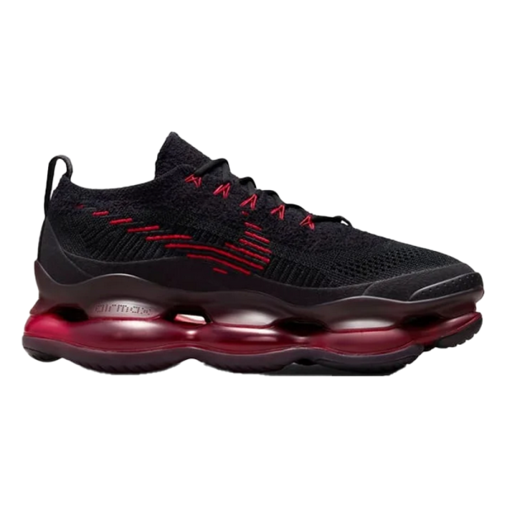 Nike Air Max Scorpion Flyknit Shoes in Black and Burgundy
