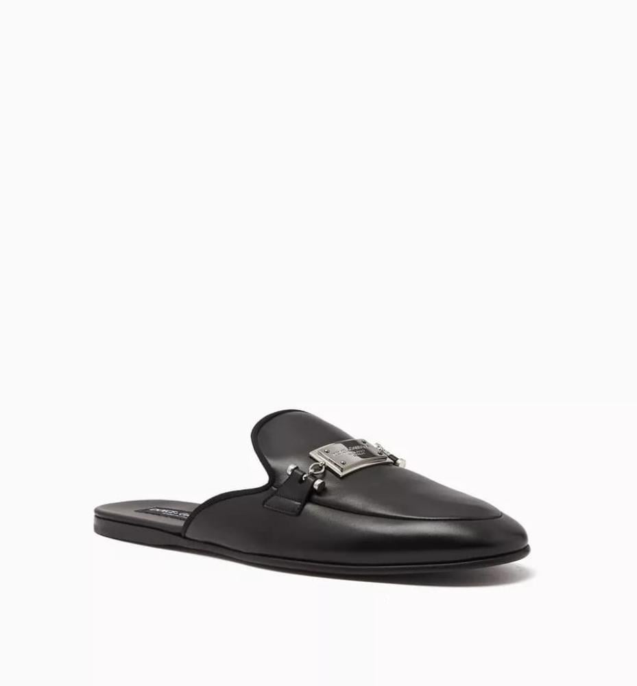 Hermes Women's Black Flat Closed Sandal - E-SEVEN STORE Hermes Women's Black Flat Closed Sandal - E-SEVEN STORE