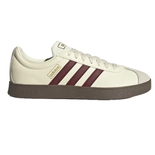 Adidas VL Court Ivory and Burgundy Daily Sneaker - E-SEVEN STORE