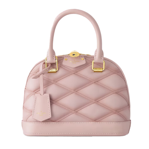Louis Vuitton Bag Alma Women's Luxury Handbag in Soft Pink - E