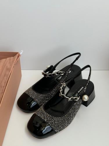 コレクション bd Miu Miu comfortable closed heel shoes in black, super high quality